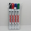 סט 4 טושים מחיקים ללוח מחיק Snowman