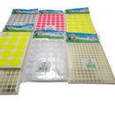 מדבקות זוהרים צבעוניים - כסף