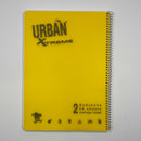 מחברת ספירלה אורבן 2 נושאים A4 שורה