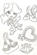 מדבקות חלון - שקופקופים סופרקיט - נסיכה בשופינג