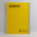 מחברת ספירלה שורה 5 נושאים A4 קמפוס