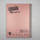 A4 ספירלה פסטל אורבן 3 נושאים משובץ