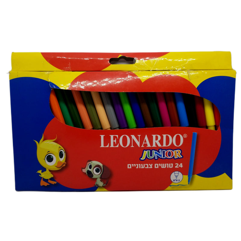 טושים דקים צבעוניים LEONARDO JUNIOR