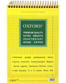 בלוק כתיבה ספירלה Oxford A4 - צהוב/ לבן