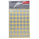 מדבקות עגולות בצבע כסף  של Tanex